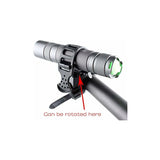 Bicycle Flashlight Mount Clip 360 Degree ROtation Universal LED Bike Light Holder