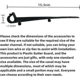 Plastic Gutter Guard, 18Cm X 8M, Heavy Duty Mesh Gutter Guard, Leaf Filter, (18Cm X 8M)
