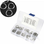 180 pcs 8 Size 304 Stainless Steel Spring Washer Assortment Kit, Spring Washers Kit M2.5 M3 M4 M5 M6 M8 M10