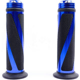 2 pcs Motorcycle Handlebar Grips 22Mm 7/8" Rubber Anti-Slip Universal For Motorcycle Scooter Quad Cruiser Off ROad