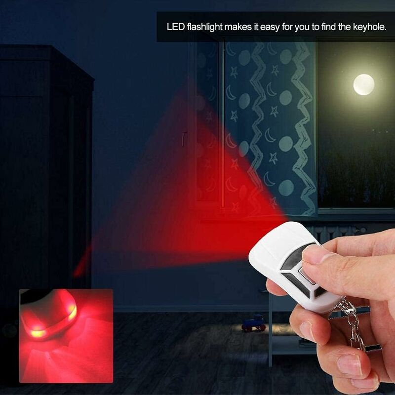 Key Finder, Key Finder With LED Flashlight, For Keys, Dogs, Cats, Wallets, Voice Control Keychains