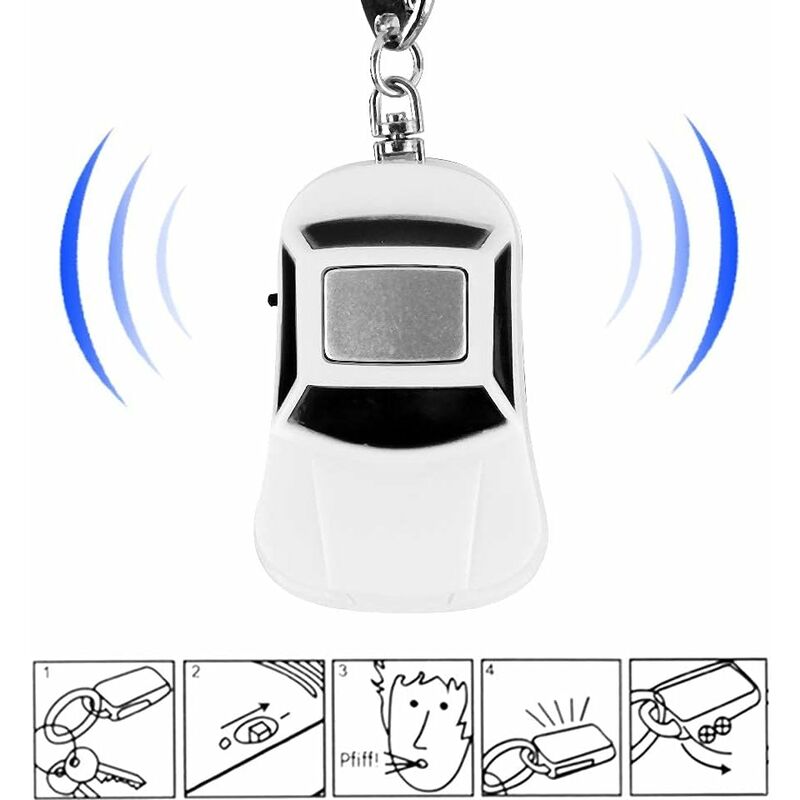 Key Finder, Key Finder With LED Flashlight, For Keys, Dogs, Cats, Wallets, Voice Control Keychains