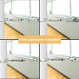 6 pcs Wire Tensioner M4 Stainless Steel Adjustable Turnbuckle Hook And Eye Set Heavy Duty