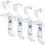 4 pcs Double ROller Blind Clamp Brackets No Drilling Replacement Accessories For Pvc, Wooden Window, Door Leaf