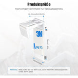 4 pcs Double ROller Blind Clamp Brackets No Drilling Replacement Accessories For Pvc, Wooden Window, Door Leaf