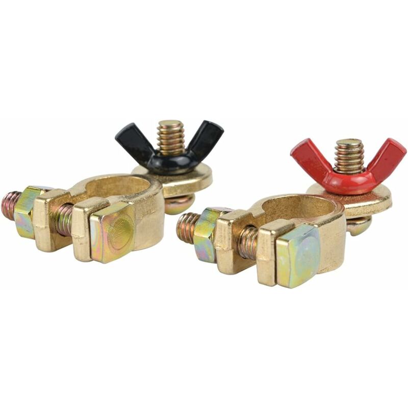 12V/24V Battery Terminal Battery Terminals Battery Connectors With Wing Nut(1 Pair)