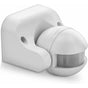 1X Infrared Motion Detector Surface Wall Mount Indoor Outdoor Splashproof 180° Tiltable Working Area 12M Range White