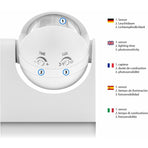 1X Infrared Motion Detector Surface Wall Mount Indoor Outdoor Splashproof 180° Tiltable Working Area 12M Range White