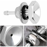 Turbocharger Boost Gauge Mounting Kit, Universal Car Turbocharger Silicone Boost Hose Pipe Nipple Turbo Vacuum Gauge - Front View