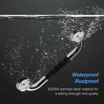 Black Safety Bathtub 40Cm, Non-Slip, Wall-Mounted Stainless Steel Grab Bar, For Bathroom Toilet Handle For