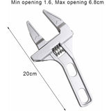 Adjustable Wrenches 6-68Mm Wide Jaw Spanner Bathroom Wrench Aluminum Alloy Hand Tools For Tightening Or Loosening Nuts