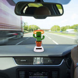 Car Ornaments DAncing Shaking Head Auto DAshboard Decoration Car Accessories (Cactus) - Front View