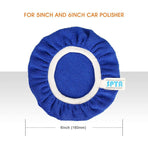 5 pcs (125-150Mm) Buffing Bonnets Microfiber Polishing Bonnets Set Polishing Buffing Bonnets Electric Bonnets For