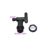 1000L Plastic Tank Faucet, Ibc Water Storage Box Adapter, Garden Hose Faucet Adapter, For Rainwater Collector, Fuel - Front View