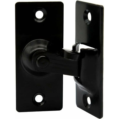 90 Degree Right Angle Stainless Steel Door Lock, Used For Wooden Fences, Doors And Windows, Sliding Doors (Black)