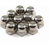 M6 Acorn Cap Nut Hex Nut Set 304 Stainless Steel (30 pcs) - Front View