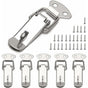 6 pcs Lever Latch Spring Loaded Catch, 72Mm Toggle Spring Loaded Latch With Hook For Cabinet, Box, Drawer, Cupboard,