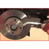 Automotive And Heavy Goods Vehicles - Wire Brush For Drum Brakes, Stainless Steel Bristles, 250 Millimeters - Top-Down View