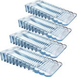 4 pcs Transparent Door Wedge Soft Rubber Non-Slip Block Adjustable Height Door Stopper For Tile, Floor, Concrete,
