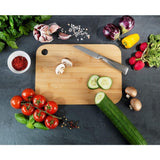 Bamboo Cutting Board M - Kitchen Board, Cutting Board With Grip Hole, Blade-Friendly, Bamboo, 30 X 0.8 X 20 Cm, Brown