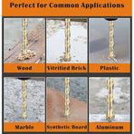 Multi-Material Drill Bit Set With Double Groove Carbide Tip For Tile, Concrete, Brick, Glass, Plastic, Wood, Metal,