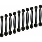 10X 96Mm Black Kitchen Cabinet Door Pulls Cupboard Drawer Bedroom Furniture Pull Handle