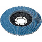 Compartment Discs │ Blue │ 10 Pieces │ Ø 125 Mm │ Grain 73 │ Stainless Steel │ Abrasive Discs │ Flap Discs