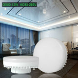 Dimmable LED Gx53 7W 85-265V Cabinet Light Die-Cast Aluminum Wall Light 4 pcs Cool White 6000K