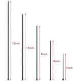 700 Piece Black Nylon Cable Ties, Lengths 4"/ 6"/ 8"/ 10"/ 12"