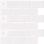 10 pcs White Subway Tiles Self Adhesive Kitchen Bathroom Backsplash 3D Vinyl Brick Adhesive Paper 30X30Cm