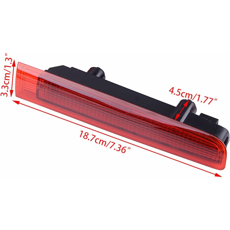 High Level Rear Third Brake Light For Transporter T5 T6 Caravelle Multivan Mk V 2003-2015 7E0945097E 7E0945097F (Red)