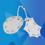 Welding Gauge, Fillet Weld, T-Joint, Throat Depth, Leg Length, Two-Piece Gauge Ruler, Made Of High Quality Stainless