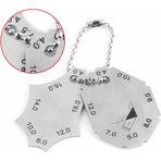 Welding Gauge, Fillet Weld, T-Joint, Throat Depth, Leg Length, Two-Piece Gauge Ruler, Made Of High Quality Stainless