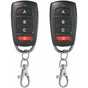 2 Pack Universal Garage Door Cloning Key Fob Remote Control 433Mhz 4 Button Cloner For Garage Door Electric Door Etc