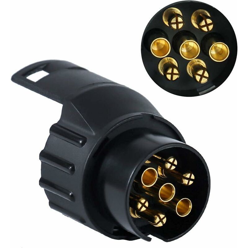 Trailer Plug Socket Adaptor,13 To 7 Trailer Towing Socket Adaptor For Trailer Truck Caravan Wagon