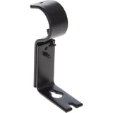 Adjustable Curtain ROd Wall Bracket, 2 Pack, Black - Front View