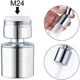 24Mm Dual Function Kitchen Faucet Aerator, Acs Certification, Chrome Male Thread (M24) - Front View