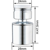 24Mm Dual Function Kitchen Faucet Aerator, Acs Certification, Chrome Male Thread (M24)