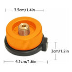 Camping Stove Gas Adapter Conversion Head Adapter For Canister Butane Screw Gas Cartridge Adapter Piston, Outdoor