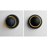 Indoor Wall Lights Warm White LED Wall Lamp 5W Modern Wall Light Warm White Creative Eclipse 2 In 1 Iron Wall Sconce - Top-Down View