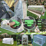 48 pcs Garden Hose Clips, Garden Shed Film Accessories, 16Mm Outer Diameter, Plant Stakes, Greenhouse Plastic Clips,