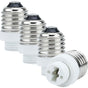 4X Lamp Socket Adapter E27 To G9 In White - 4 pcs Set Reformatting Converters For Lamp Sockets For Incandescent, LED,