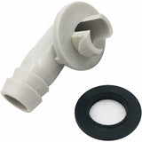 Air Conditioner Drain Hose Connector Elbow Fitting With Rubber Ring For Split Units And Window Units Ac 3/5 Inch (15Mm) - Front View