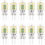G4 2W LED Bulb, 20W Halogen Bulbs Equivalent, Cool White 6000K, 200Lm, 12X Smd, 12V Ac/Dc - Pack Of 10 [Energy Class A+]