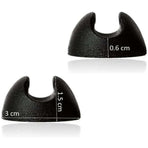 10 pcs Silicone Hairpin Furniture Leg Protectors - Black (10Mm)