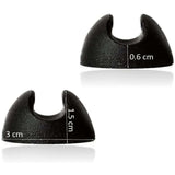 10 pcs Silicone Hairpin Furniture Leg Protectors - Black (10Mm) - Front View