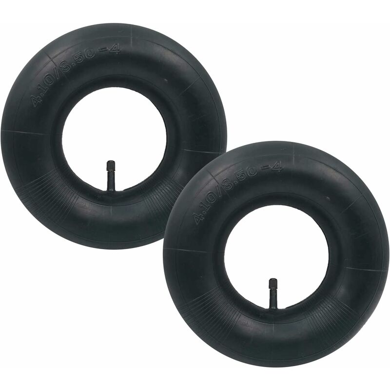 2 pcs 4.10/3.50-4 Inner Tube Tire Tr-13 Straight Valve For Hand Truck, Trolley, Hand Cart, Garden Cart, Lawn Mower