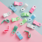 64 Pieces Hanger Hooks Plastic Hanger Connector Closet Hanger Connection Hook Perfect For Space Saving (Multi-Color)