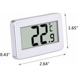 Refrigerator Digital Thermometer Freezer Digital Thermometer And Indoor Temperature Monitor, White - Front View