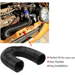 Car Air Intake Hose, 76Mm Universal Car Modified Air Intake Flexible Expansion Pipe Ducting Plastic Hose(76Mm) For